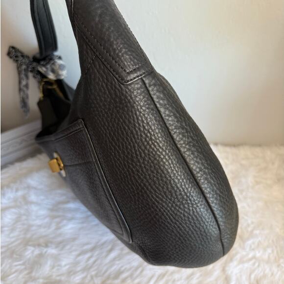 y2k COACH Ergo 11613 Black Pebbled Leather Hobo Shoulder Bag Handbag - Picture 10 of 13